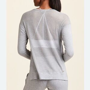 LULULEMON ATHLETICA, “WELL-BEING CREW NK SWEATER”SZ-8 “HEATHER VAPOR” *LIKE NEW!